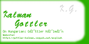 kalman gottler business card